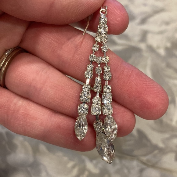 Cubic Zirconia Earrings and bracelet - Picture 4 of 6